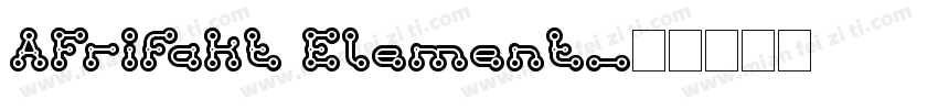 AFrifakt Element字体转换